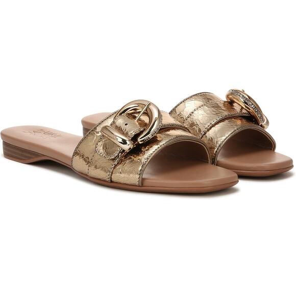 Naturalizer Santiago Slides in Light Bronze - US 8.5 Wide - Picture 1 of 9